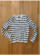 Women's A+F Striped Sweater - NWOT - Size XL (fits smaller)