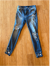 Women's Flying Monkey Distressed Stretchy Jeans - Size 30