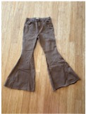 Women's Boot Barn Shyanne Brown Denim Flares with Raw Hem - Size 34 (Fits Smaller)