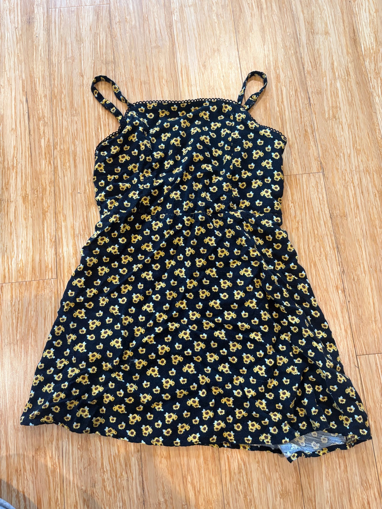 Girl's Art Class Floral Mini Dress - Size 6/7