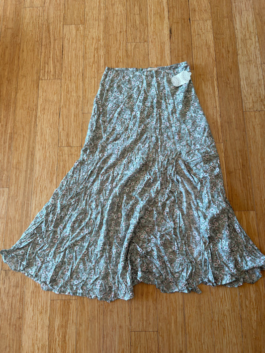 Women's Altard State Green Floral Skirt with Slit - NWT - Size L