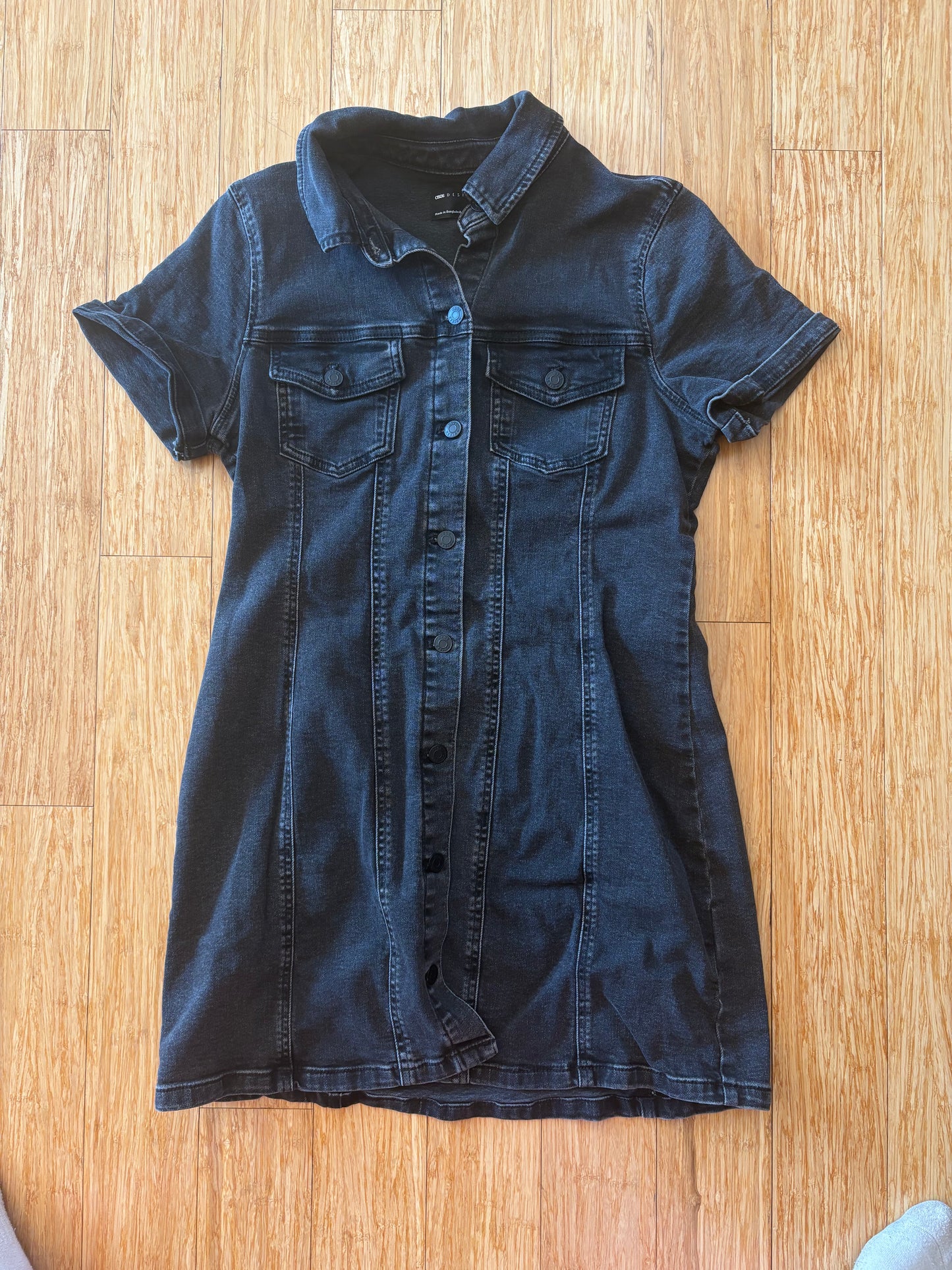 Women's ASOS Denim Button Down Dress - Size 10