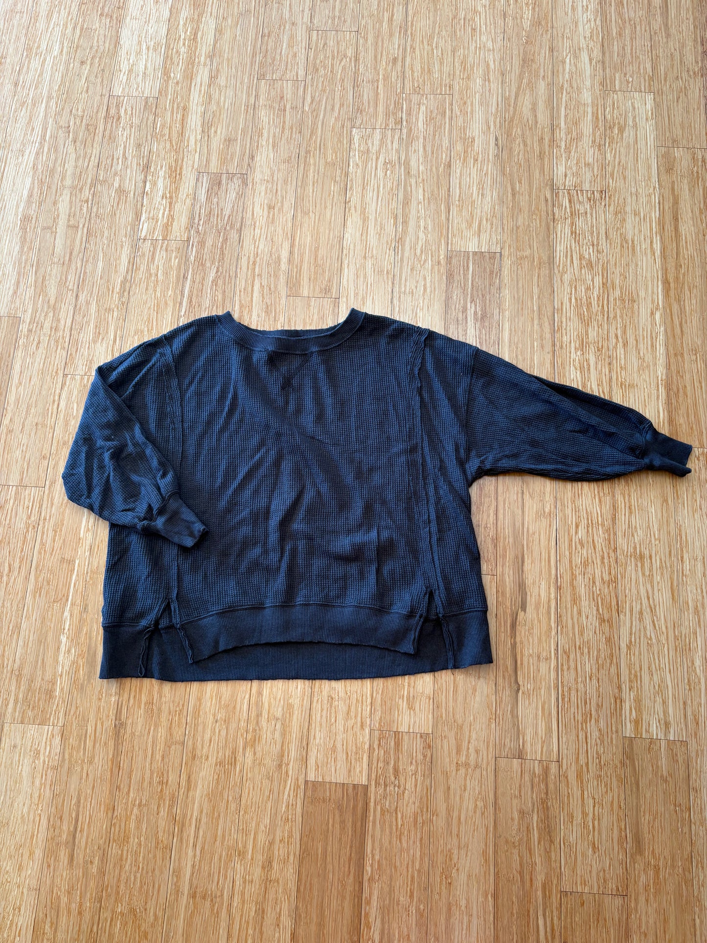 Women's American Eagle Oversized Waffle Sweatshirt - Size XS (oversized)