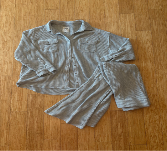Women's Aerie Waffle Knit Lounge Set - Size M